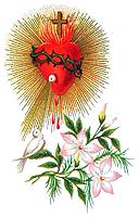 [Corazón de Jesús, paloma y flor]