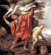 [El sacrificio de Isaac de Domenichino]