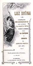 [Portada de un devocionario antiguo del año 1900]