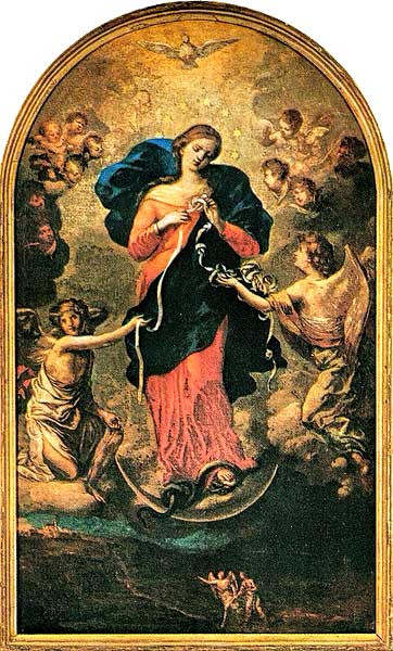 [Imagen del cuadro de  Nuestra Señora Desatanudos]